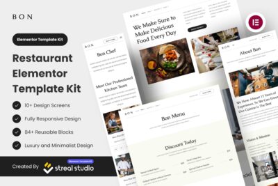 Bon - Restaurant Elementor Template Kit