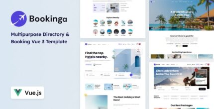 Bookinga - Multipurpose Vue Booking and Directory Template