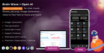 Brain Wave - Powerful ChatGPT , Writing Assistant , Image Generator , Complete Flutter App v1.0