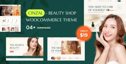 Cinzal - Health and Beauty Shop WooCommerce Theme