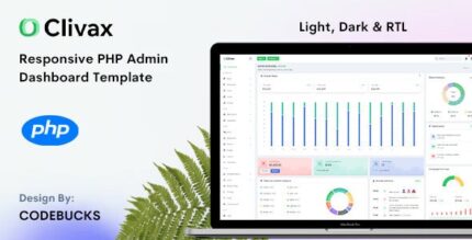 Clivax - PHP Admin & Dashboard Template