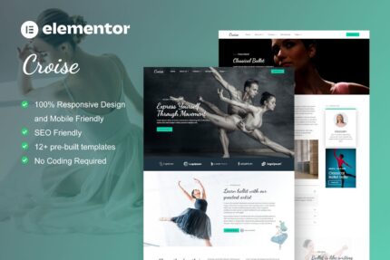 Croise - Ballet & Dance School Elementor Pro Template Kit