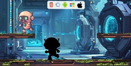 Cyber Chase - HTML5 Game (Construct 3) + Admob