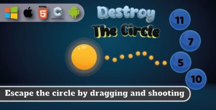 Destroy the Circle - HTML5-Shooting Game-Construct 3