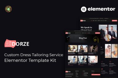 Dorze - Custom Dress Tailoring Service Elementor Pro Template Kit