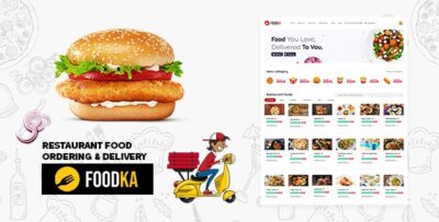 Foodka - Restaurant Food Ordering & Delivery Script Theme - 31 March 2024