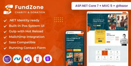 FundZone - Crowdfunding & Charity ASP.NET core MVC Template