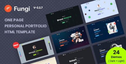 Fungi - Personal Portfolio Html Template v2.2.7