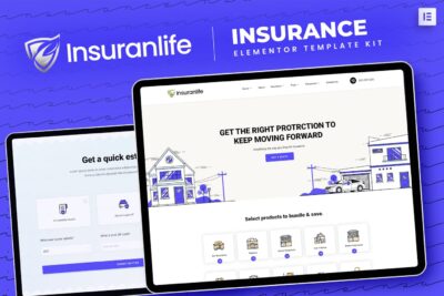 Insuranlife - Insurance Agency Elementor Template Kit