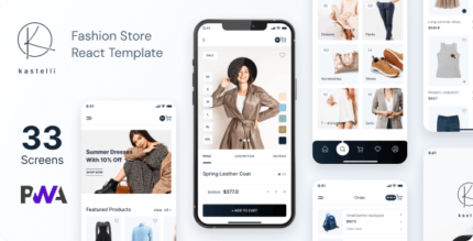 Kastelli - Fashion eCommerce React Mobile App PWA