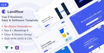 Landflow - Nuxt 3 Multipurpose Business, Saas & Software Template
