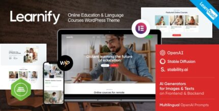 Learnify - Online Education Courses WordPress Theme v1.12