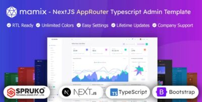 Mamix - NextJS AppRouter Typescript Admin Template