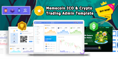 Memeco - Memecoin ICO and Crypto Trading Admin Template