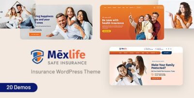 Mexlife - Insurance WordPress Theme for Agencies & Brokers