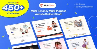 MultiSaas - Multi-Tenancy Multipurpose Website Builder (Saas) v2.4.0