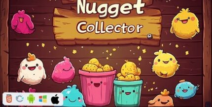 Nugget Collector - HTML5 Game (Construct 3) + Admob