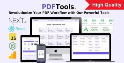 PDF Tools [All In one] - High Quality PDF Tools Next.js React Web Application