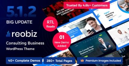 Reobiz - Consulting Business WordPress Theme v5.1.1