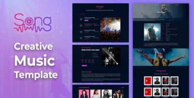 Sing - Creative HTML5 Music Template