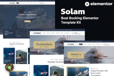 Solam - Boat Booking Elementor Pro Template Kit