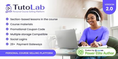 TutoLab - Personal Course Selling Platform v2.0