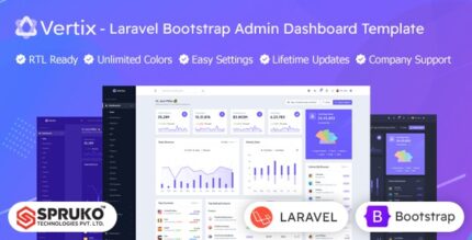 Vertix - Laravel Bootstrap Admin Dashboard Template