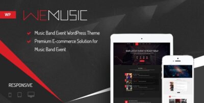 WeMusic - Music Band Event WordPress Theme v1.9.1