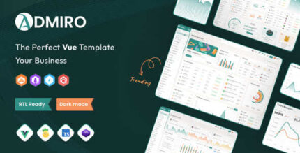 Admiro Vue Js Admin Template