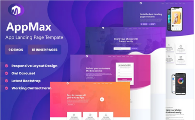 Appmax - App Landing WordPress Theme