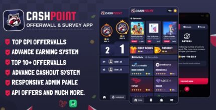 CashPoint Offers & Survay App with Admin Panel v1.8