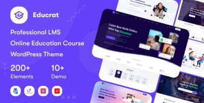 Educrat - Online Course Education WordPress Theme v1.0.24