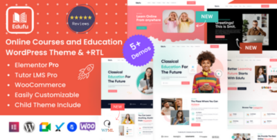 Edufu - Education & Online Courses WordPress Theme