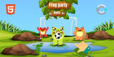 Frog Party Balls - HTML5 - Construct 3