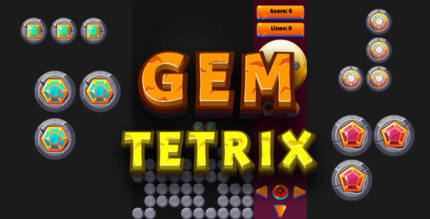 Gem Stone Tetris - Cross Platform Casual Game