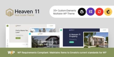 Heaven11 Property & Apartment Real Estate WordPress Theme