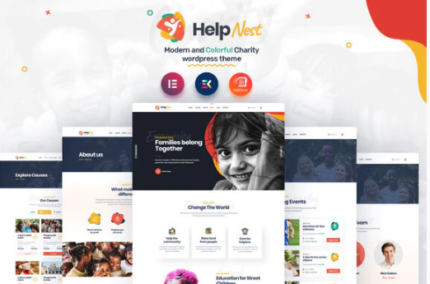 Helpnest - Charity Elementor Template Kit