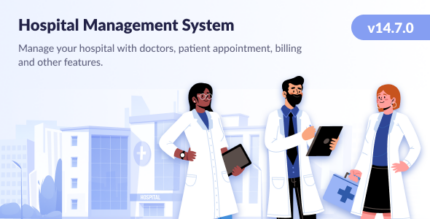 Hospital - HMS - Hospital Management System - Appointment Booking - Smart Hospital v14.7.0