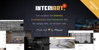 InteriArt - Furniture & Interior WordPress Theme