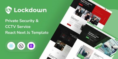 Lockdown - Security & CCTV Services React Next Js Template