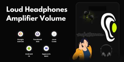 Loud Headphones Amplifier Volume with AdMob Ads Android