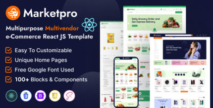 MarketPro - eCommerce Multivendor React JS Template Multipurpose