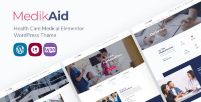 MedikAid Medical Health Care RTL WordPress Theme