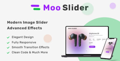 Moo Slider - A Modern Image Slider with Advanced Effect