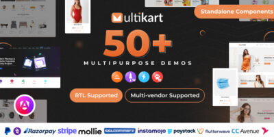 Multikart - Responsive Angular 17 eCommerce + Admin + Invoice + Email Template