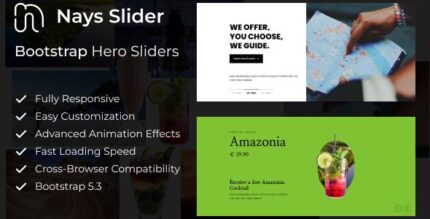 Nays Slider - Bootstrap Image Sliders