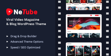 Netube - Viral Video Blog Magazine WordPress Theme