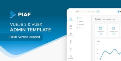 Piaf - Vue Admin Template