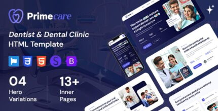 Primecare - Dentist & Dental Clinic HTML Template