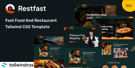 Restfast - Fast Food And Restaurant Tailwind CSS Template